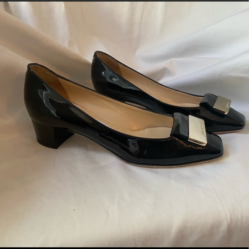 Black Jimmy Choo Chunky Kitten Heel